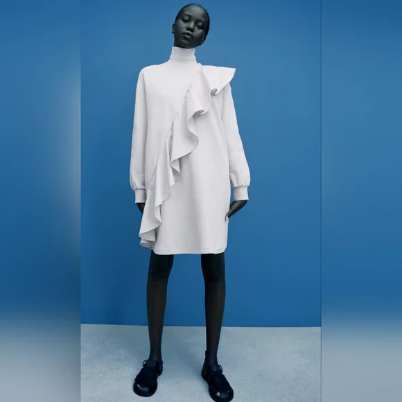 Zara Ruffle Minidress - Picture 1 of 4